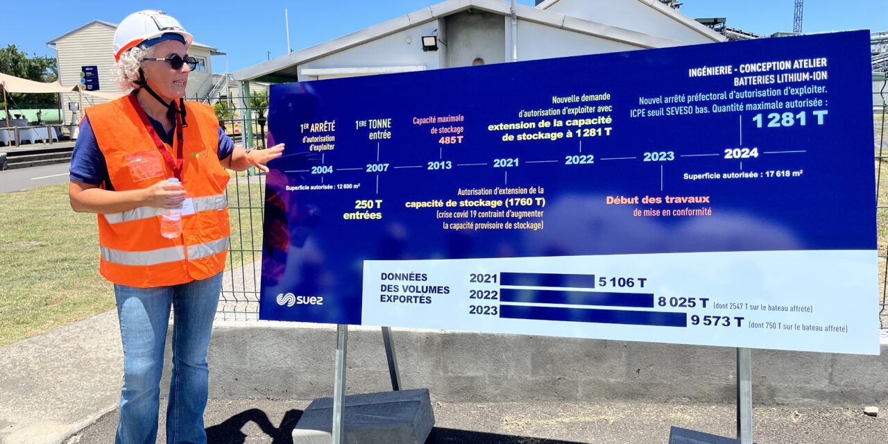 Suez Réunion apporte une réponse au traitement des batteries lithium-ion